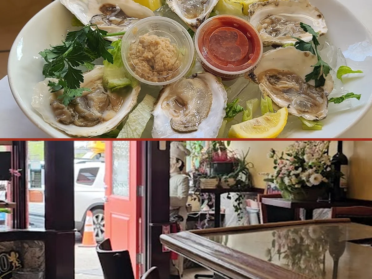 Portuguese restaurant interior with classic table service.